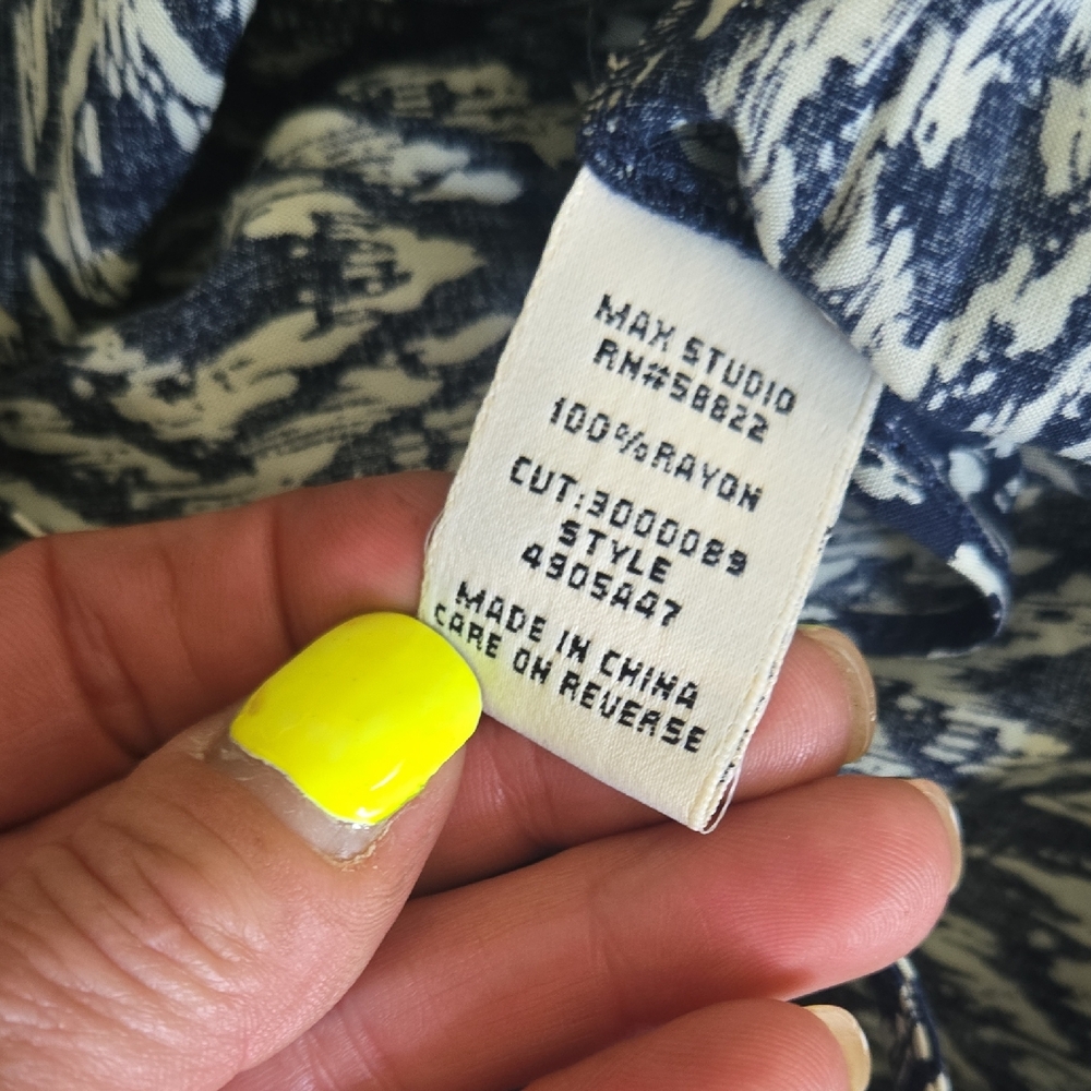 Max Studio Patterned Jumpsuit-Medium - image 7